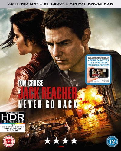 Golden Discs 4K Blu-Ray Jack Reacher - Never Go Back - Edward Zwick [4K UHD]