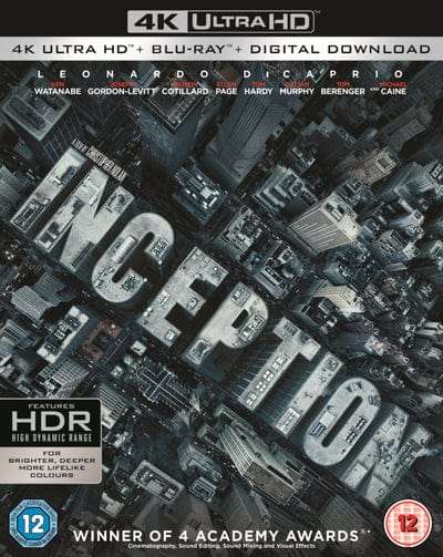 Golden Discs 4K Blu-Ray Inception - Christopher Nolan [4K UHD]