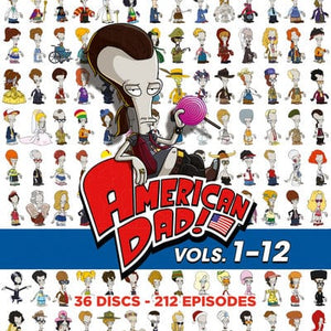 Golden Discs DVD American Dad!: Volumes 1-12 - Seth MacFarlane [DVD]