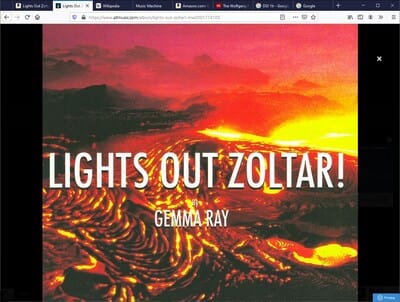 Golden Discs VINYL Lights Out Zoltar! (RSD 2020):   - Gemma Ray [VINYL Limited Edition]