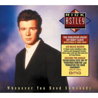 Golden Discs CD Whenever You Need Somebody (2022 Remaster):   - Rick Astley [CD Deluxe Edition]