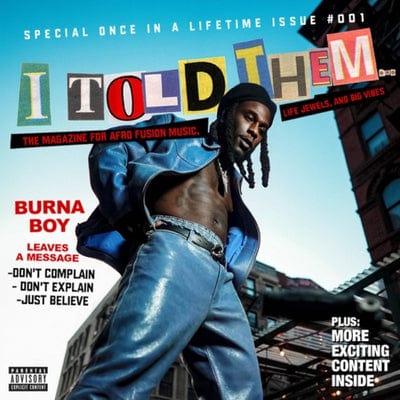 Golden Discs CD I Told Them... - Burna Boy [CD]