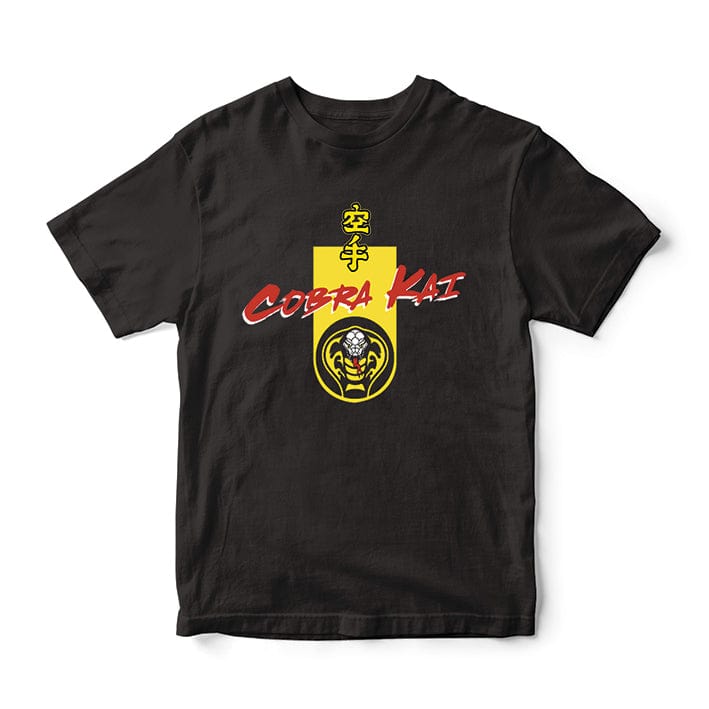 Golden Discs T-Shirts Cobra Kai Logo -  Black - Large [T-Shirts]