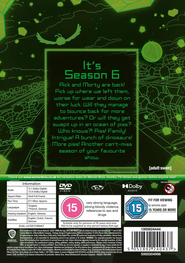 Golden Discs DVD Boxsets Rick and Morty: Season Six - Dan Harmon [Boxsets]