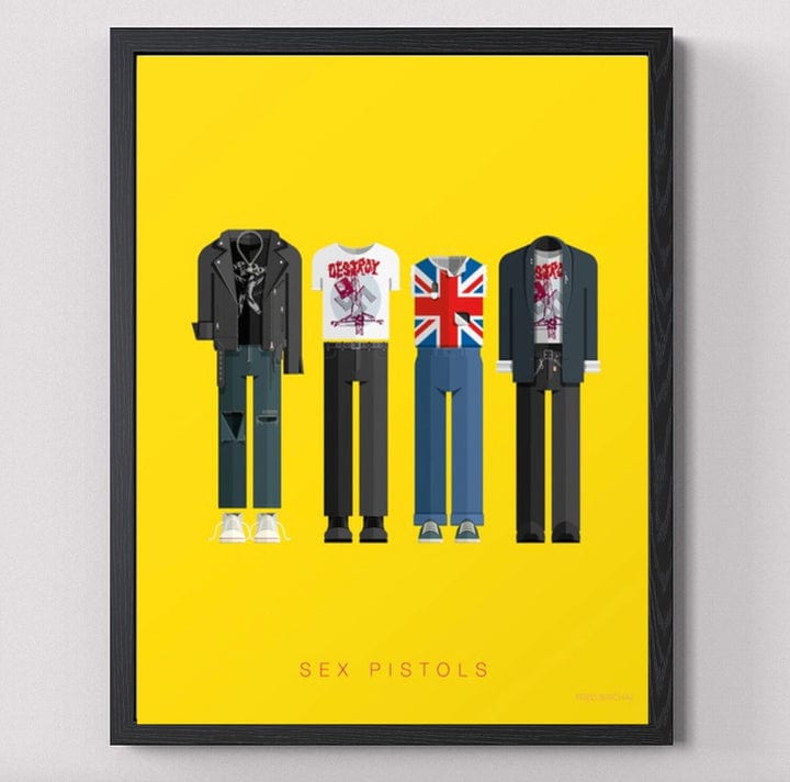 Golden Discs Posters & Merchandise The Sex Pistols Print Frame [Posters & Merchandise]