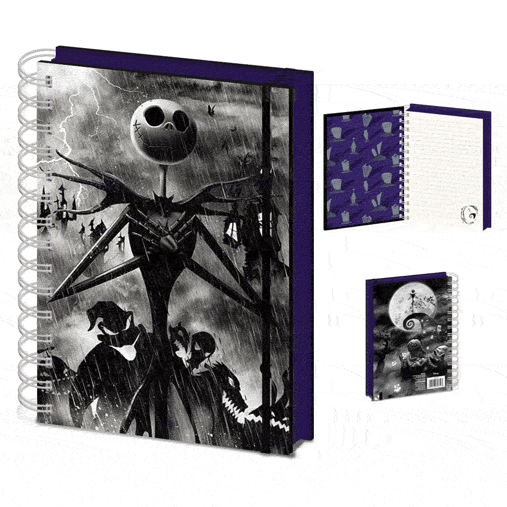 Golden Discs Notebooks Nightmare Before Christmas - Seriously Spooky 3D Cover [Notebook]