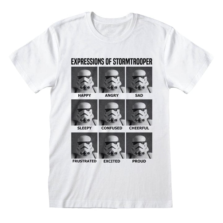 Golden Discs T-Shirts STAR WARS: EXPRESSIONS OF STORMTROOPER - Large [T-Shirts]
