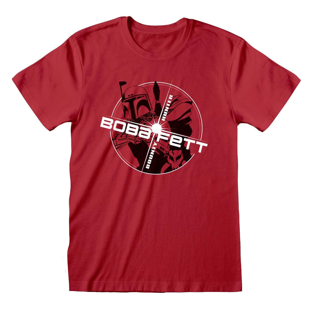 Golden Discs T-Shirts Star Wars: Boba Fett Red Circle - Small [T-Shirts]