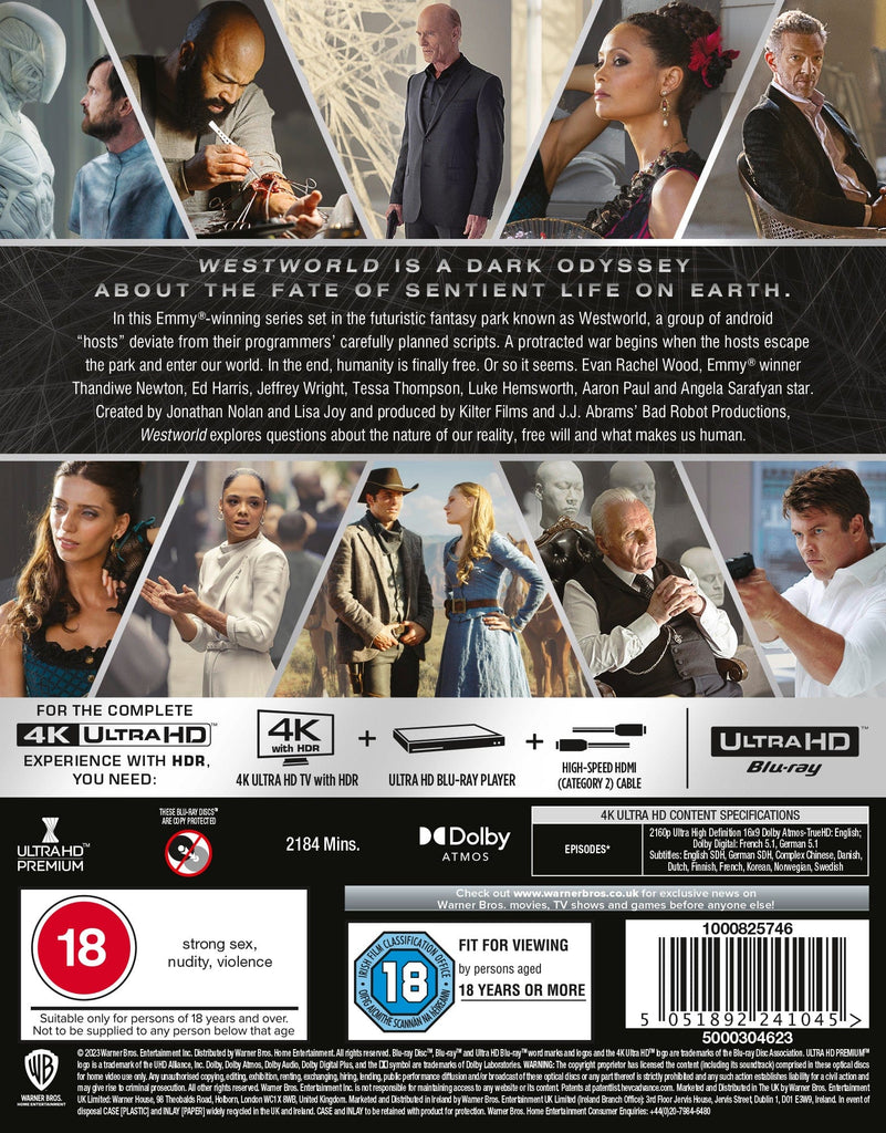 Golden Discs 4K Blu-Ray Westworld: The Complete Series - Jonathan Nolan [4K UHD]