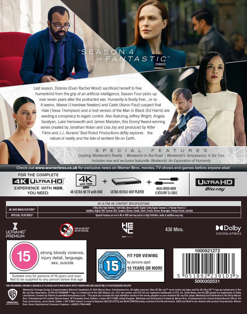 Golden Discs 4K Blu-Ray Westworld: Season Four [4K UHD]