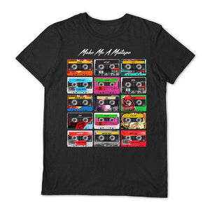 Golden Discs T-Shirts Make Me A Mixtape Logo - Black - Large [T-Shirts]