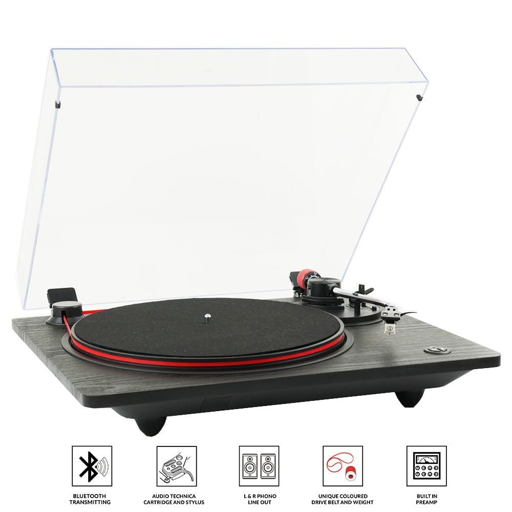 Golden Discs Tech & Turntables Steepletone Brixton - Turntable (Black) [Tech & Turntables]