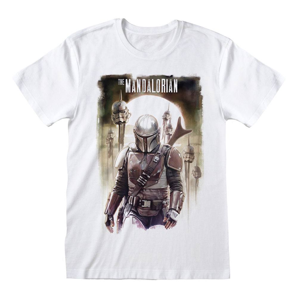 Golden Discs T-Shirts Star Wars: The Mandalorian - Trooper Head - Medium [T-Shirts]