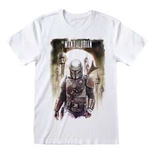 Golden Discs T-Shirts Star Wars The Mandalorian - Trooper Head - Large [T-Shirts]