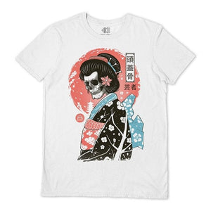 Golden Discs T-Shirts Yokai Geisha - White - Small [T-Shirts]