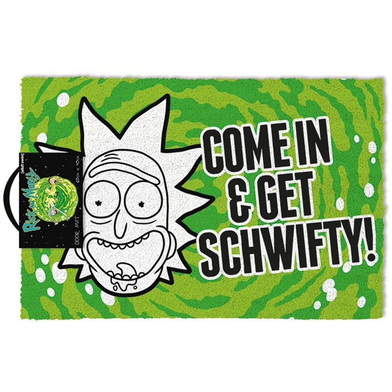Golden Discs Posters & Merchandise Rick And Morty - Get Schwifty [Doormat]