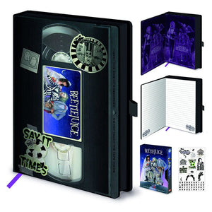 Golden Discs Posters & Merchandise Beetlejuice -Say It Three Times (VHS) Premium A5 [Notebook]