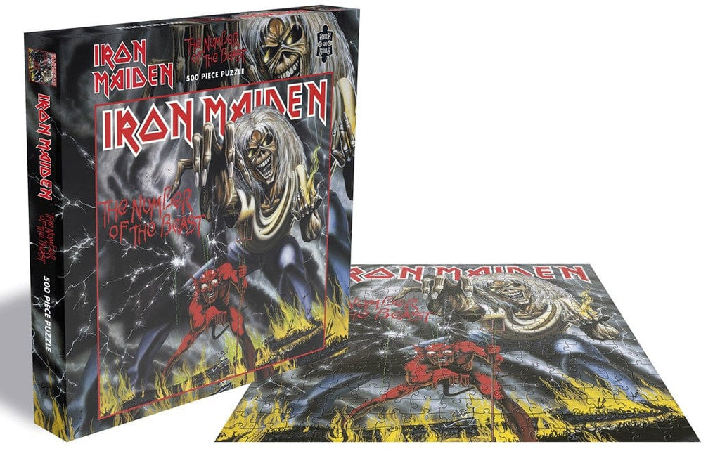 Golden Discs Posters & Merchandise Iron Maiden - The Number Of The Beast [Jigsaw]