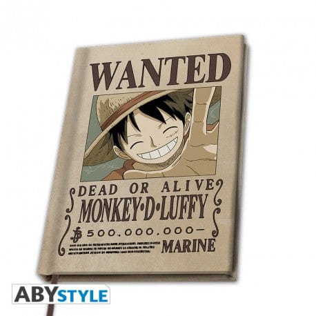 Golden Discs Notebooks One Piece - Wanted Luffy [Notebook]