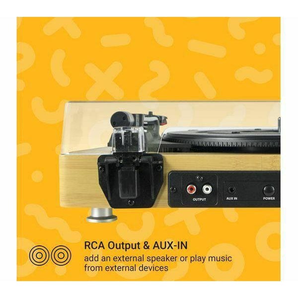 Golden Discs Tech & Turntables JAM Sound Plus - Turntable (Wood) [Tech & Turntables]