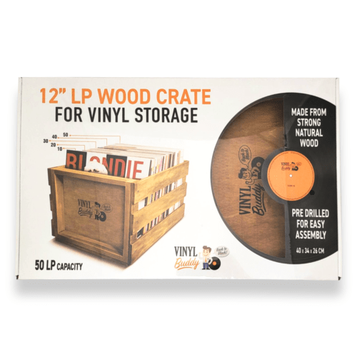 Golden Discs Accessories Vinyl Buddy 12" LP Wood Crate [Accessories]