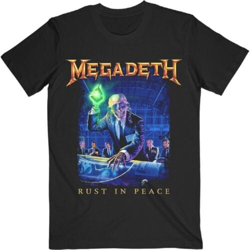 Golden Discs T-Shirts Megadeth Rust Tracklist - Black - XL [T-Shirts]