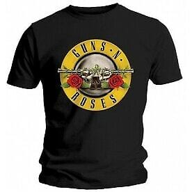 Golden Discs T-Shirts Guns'N'Roses Classic Logo - Black - Large [T-Shirts]