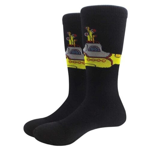 Golden Discs Posters & Merchandise Yellow Submarine Black Men's Socks Size 7-11 [Socks]