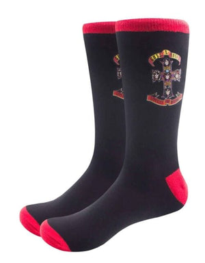 Golden Discs Posters & Merchandise Guns N' Roses Official Unisex Adult Socks Appetite Cross [Socks]