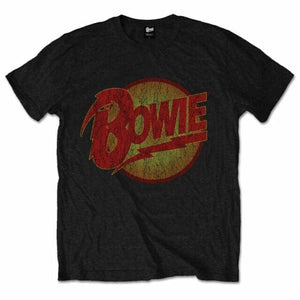 Golden Discs T-Shirts Bowie Diamond Dogs Logo - Black - XL [T-Shirts]