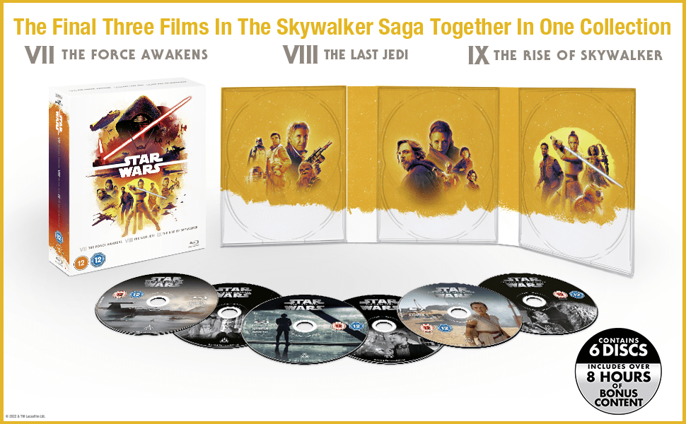 Golden Discs Blu-ray Star Wars Trilogy: Episode VII VIII IX [Blu-ray]