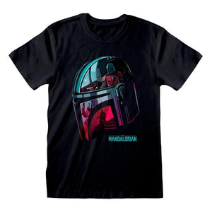 Golden Discs T-Shirts Star Wars: The Mandalorian Helmet Reflection - XL [T-Shirts]