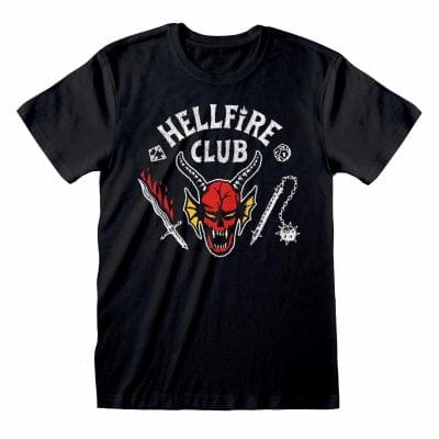 Golden Discs T-Shirts Stranger Things Hellfire Club - Black - Medium [T-Shirts]