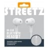 Golden Discs Accessories STREETZ IN-EAR BT HEADPHONES WITH MICROPHONE AND CONTROL BUTTONS, WHITE [Accessories]