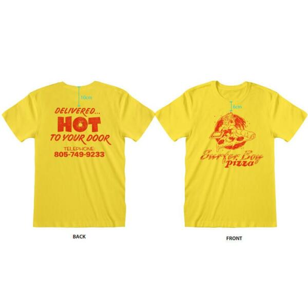 Golden Discs T-Shirts Stranger Things - Surfer Boy Pizza - Large [T-Shirts]